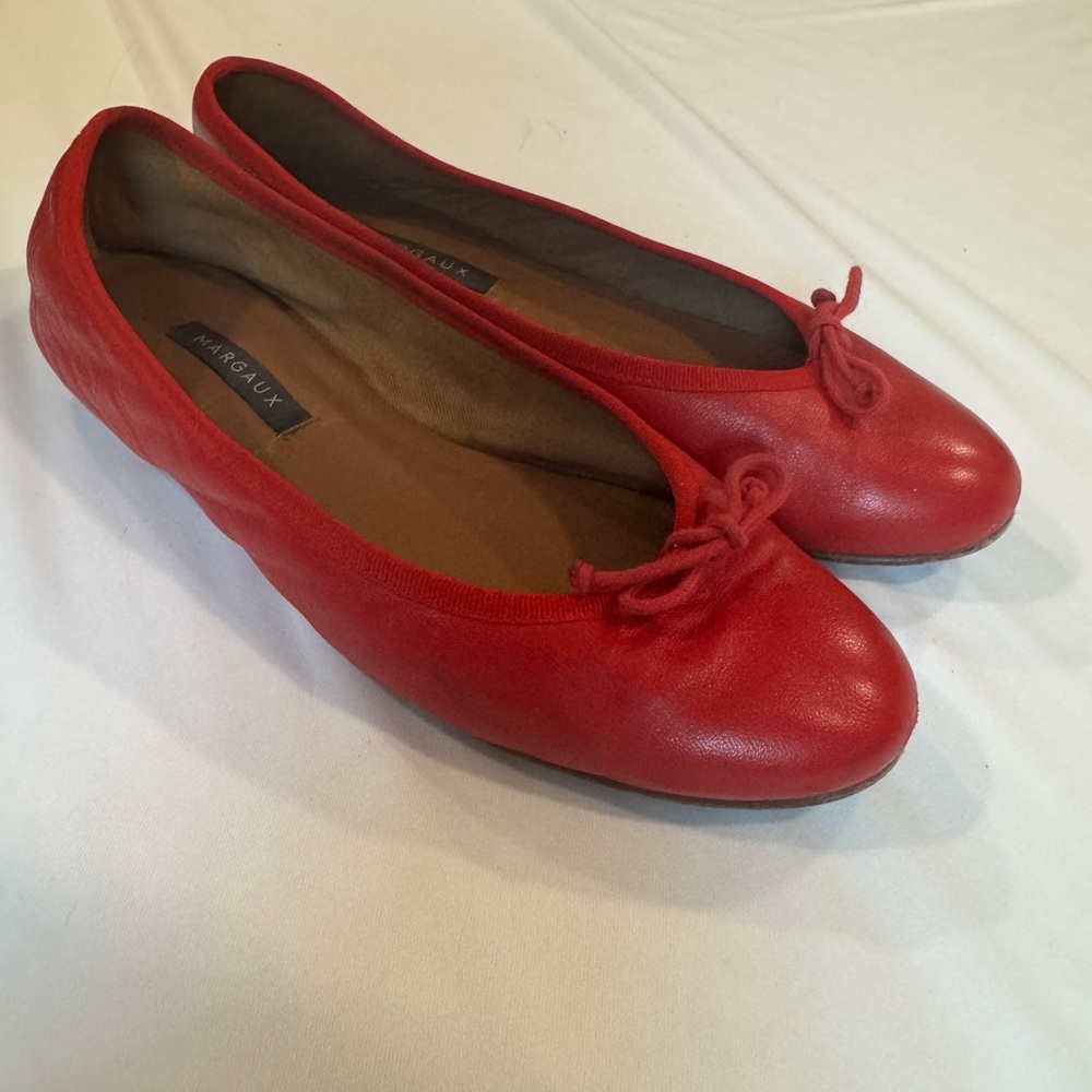 Red Margaux ballet flats
